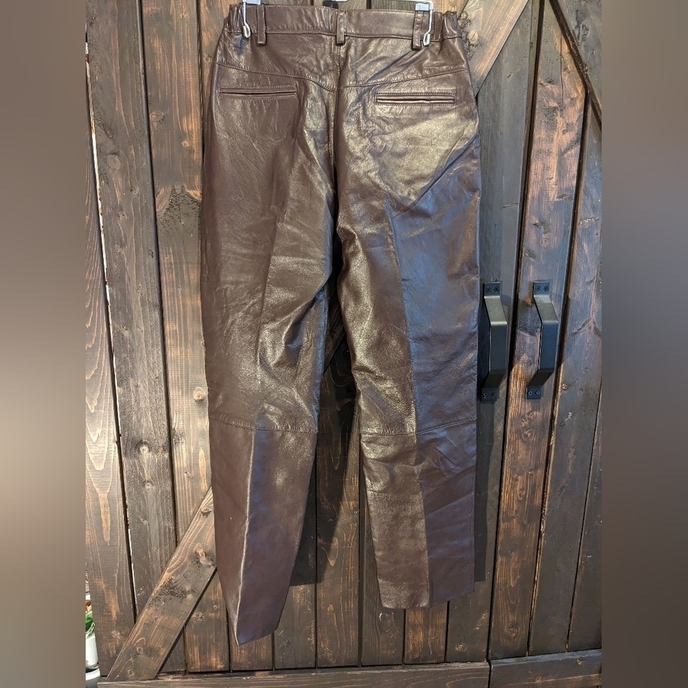 Vintage Excelled Leather pants size 8 - Picture 2 of 11